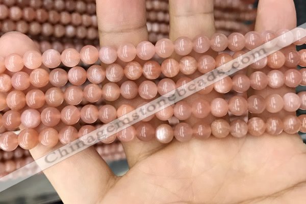 CMS1475 15.5 inches 6mm round moonstone beads wholesale