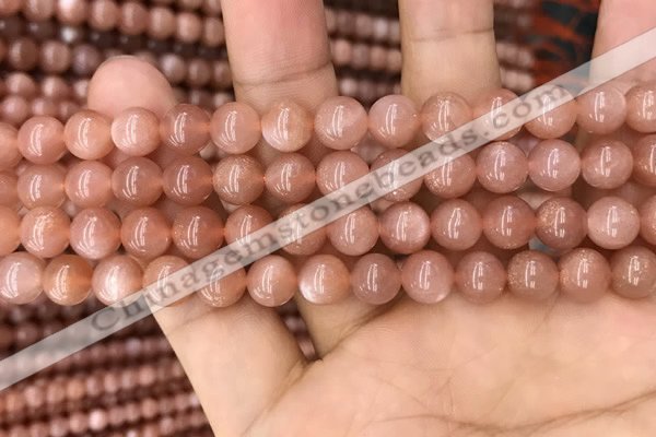 CMS1476 15.5 inches 8mm round moonstone beads wholesale