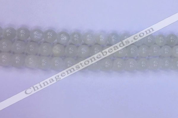 CMS1487 15.5 inches 8mm round white moonstone beads wholesale