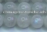 CMS1491 15.5 inches 8mm round white moonstone beads wholesale