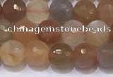 CMS1496 15.5 inches 6mmm faceted round rainbow moonstone beads