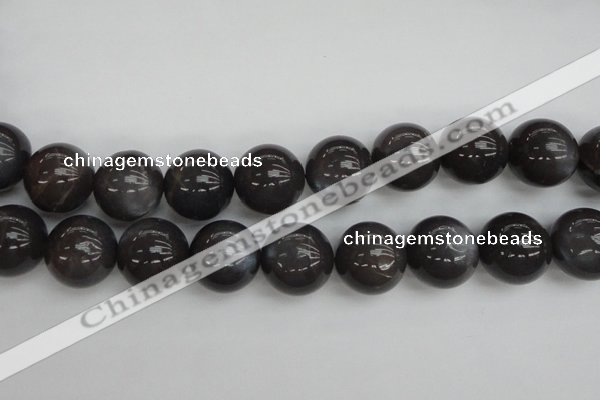 CMS150 15.5 inches 16mm round natural grey moonstone beads