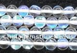 CMS1501 15.5 inches 6mm round synthetic moonstone beads wholesale