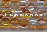 CMS1532 15.5 inches 8mm round synthetic moonstone beads wholesale