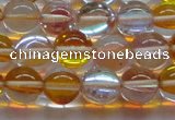 CMS1534 15.5 inches 12mm round synthetic moonstone beads wholesale