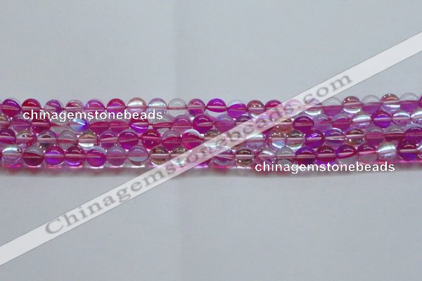 CMS1541 15.5 inches 6mm round synthetic moonstone beads wholesale