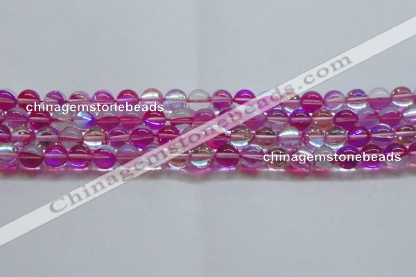 CMS1543 15.5 inches 10mm round synthetic moonstone beads wholesale