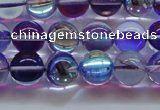 CMS1573 15.5 inches 10mm round synthetic moonstone beads wholesale