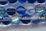 CMS1583 15.5 inches 10mm round synthetic moonstone beads wholesale