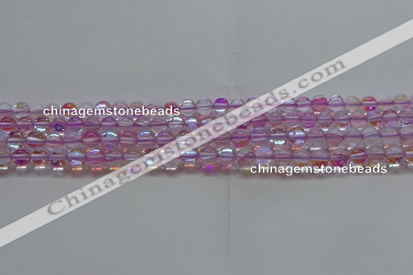 CMS1591 15.5 inches 6mm round synthetic moonstone beads wholesale