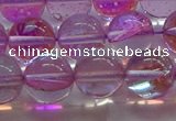 CMS1594 15.5 inches 12mm round synthetic moonstone beads wholesale