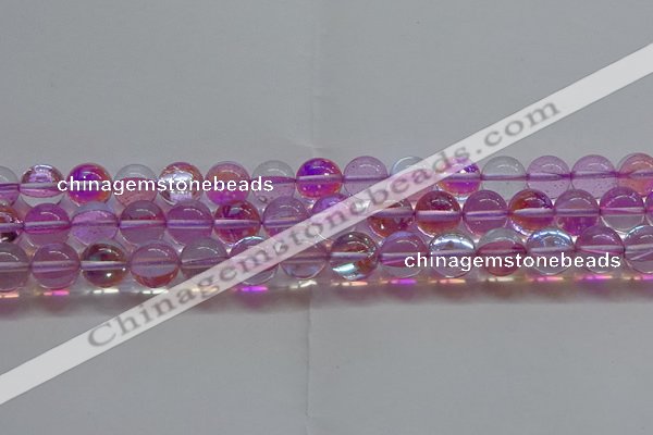 CMS1594 15.5 inches 12mm round synthetic moonstone beads wholesale