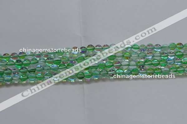 CMS1601 15.5 inches 6mm round synthetic moonstone beads wholesale