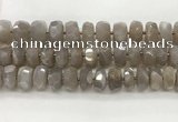 CMS1662 15.5 inches 6*13mm - 8*14mm faceted tyre moonstone beads