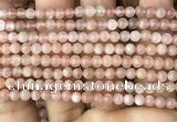 CMS1670 15.5 inches 4mm round moonstone beads wholesale