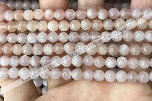 CMS1671 15.5 inches 6mm round moonstone beads wholesale