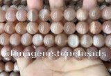 CMS1674 15.5 inches 12mm round moonstone beads wholesale