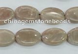 CMS17 15.5 inches 13*18mm oval moonstone gemstone beads wholesale