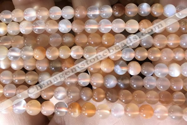 CMS1712 15.5 inches 6mm round rainbow moonstone beads wholesale