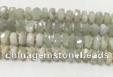 CMS1768 15.5 inches 6*10mm - 8*11mm faceted tyre moonstone beads