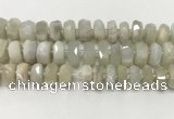 CMS1770 15.5 inches 6*13mm - 8*14mm faceted tyre moonstone beads