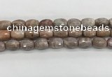 CMS1776 15.5 inches 12*16mm faceted rice AB-color moonstone beads