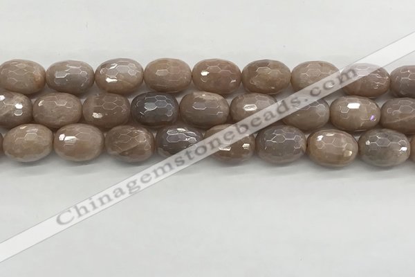 CMS1778 15.5 inches 13*18mm faceted drum AB-color moonstone beads