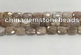 CMS1784 15.5 inches 12*16mm faceted rectangle AB-color moonstone beads