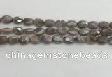 CMS1798 15.5 inches 8*12mm faceted oval AB-color moonstone beads