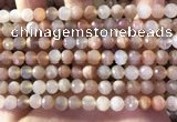 CMS1891 15.5 inches 6.5mm faceted round rainbow moonstone beads