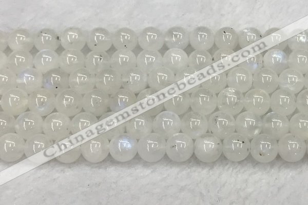 CMS1904 15.5 inches 12mm round white moonstone gemstone beads