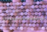 CMS1954 15.5 inches 6mm faceted round rainbow moonstone beads