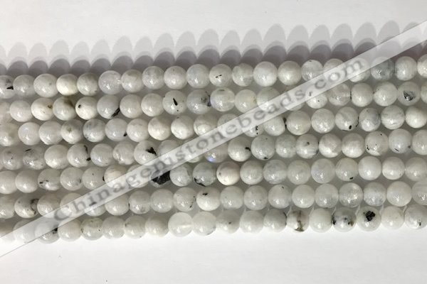 CMS2000 15.5 inches 6mm round white moonstone gemstone beads