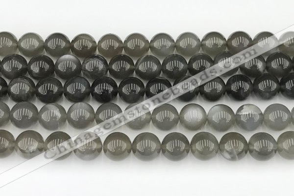 CMS2022 15.5 inches 10mm round black moonstone beads wholesale
