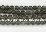 CMS2023 15.5 inches 12mm round black moonstone beads wholesale