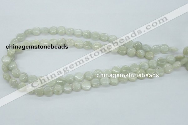 CMS209 15.5 inches 10mm flat round moonstone gemstone beads wholesale