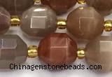 CMS2091 15 inches 9mm - 10mm faceted moonstone gemstone beads