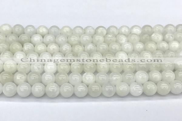 CMS2095 15 inches 6mm round white moonstone beads