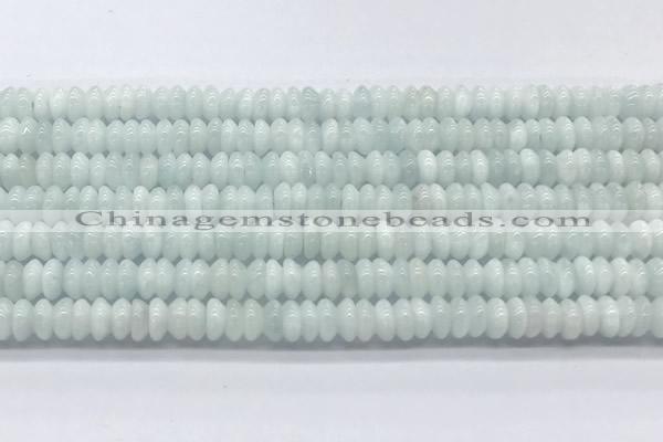 CMS2135 15 inches 2.5*6mm rondelle blue moonstone beads