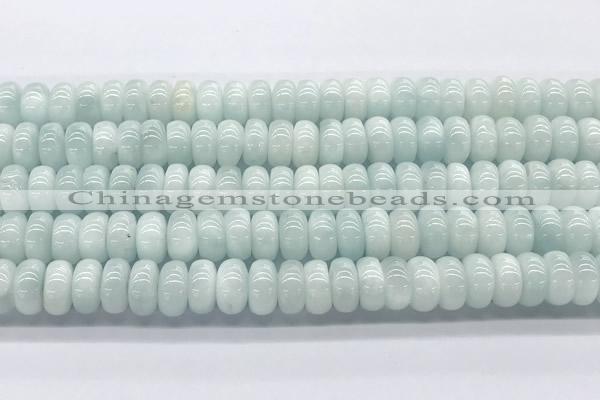 CMS2138 15 inches 6*10mm rondelle blue moonstone beads