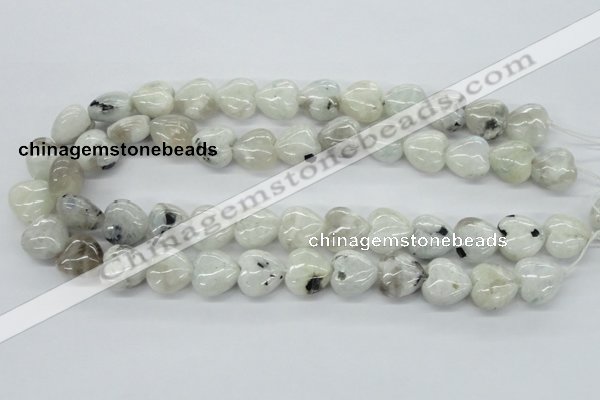 CMS214 15.5 inches 16*16mm heart moonstone gemstone beads wholesale