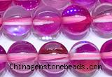 CMS2176 15 inches 6mm, 8mm, 10mm & 12mm round synthetic moonstone beads
