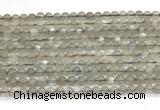 CMS2293 15 inches 4mm round grey moonstone beads wholesale