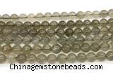 CMS2295 15 inches 8mm round grey moonstone beads wholesale