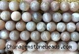 CMS2358 15 inches 12mm round moonstone beads wholesale