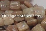 CMS29 15.5 inches 10*10mm square moonstone gemstone beads wholesale