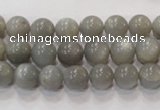 CMS304 15.5 inches 9mm round natural grey moonstone beads wholesale