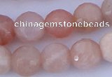 CMS353 15.5 inches 16mm faceted round natural pink moonstone beads