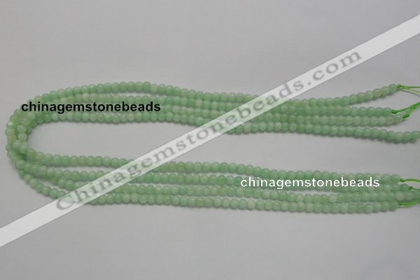 CMS401 15.5 inches 4mm round green moonstone beads wholesale