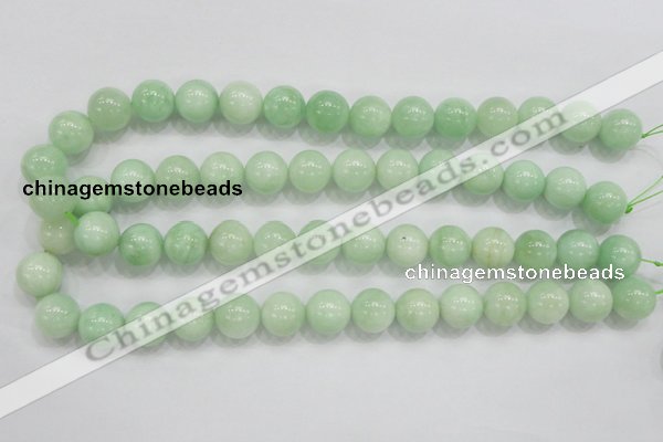 CMS406 15.5 inches 14mm round green moonstone beads wholesale